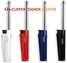 12 x Clipper Tube Gas LIGHTERS